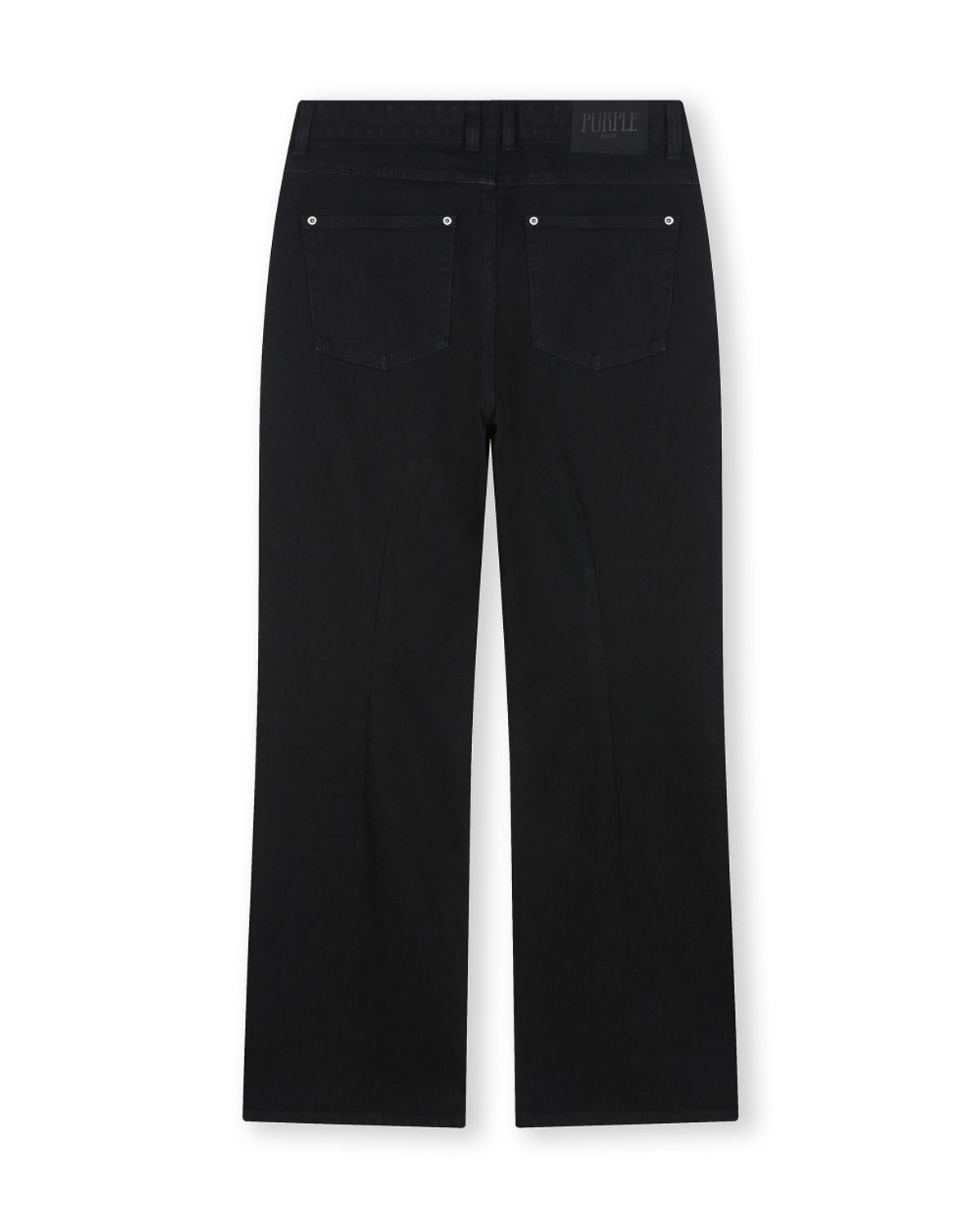 비슬로우(BESLOW) DOUBLE KNEE FLARE JEANS FADE BLACK