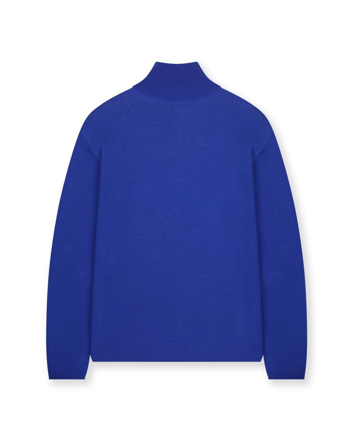 비슬로우(BESLOW) SKELETON HIGH NECK KNIT ZIP UP BLUE