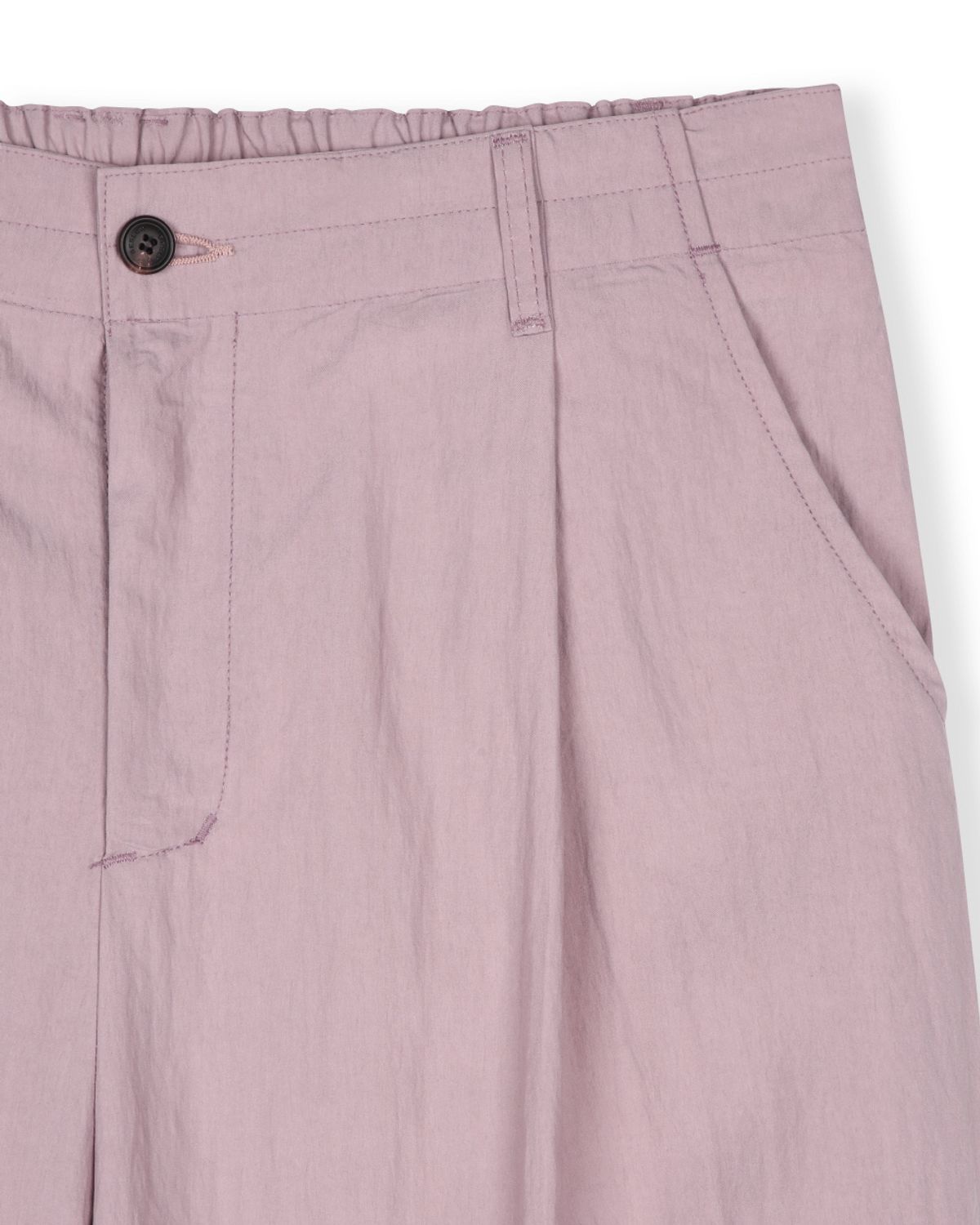 비슬로우(BESLOW) ONE TUCK TWIST SEAM BANDING PANTS PALE PINK