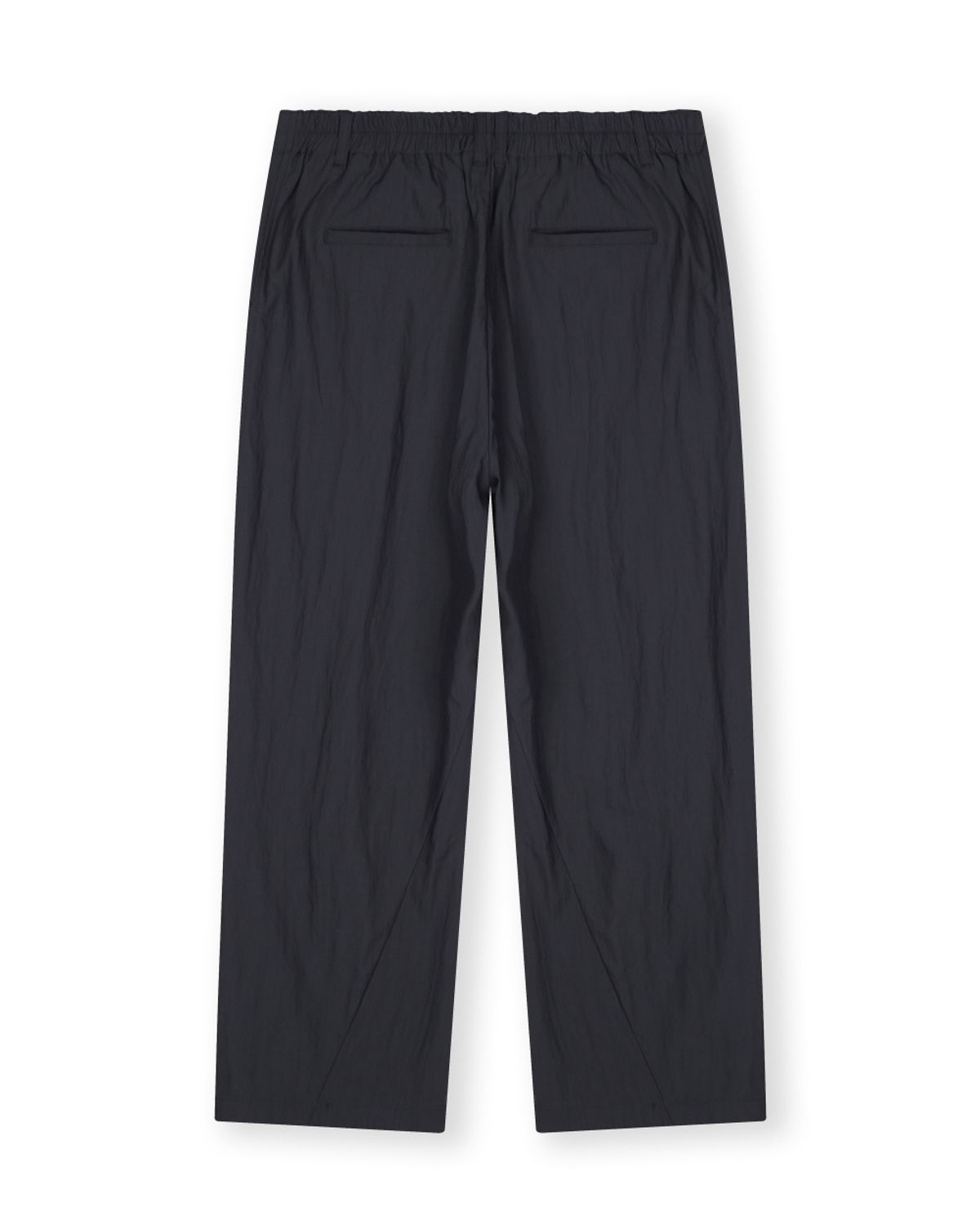 비슬로우(BESLOW) ONE TUCK TWIST SEAM BANDING PANTS CHARCOAL NAVY