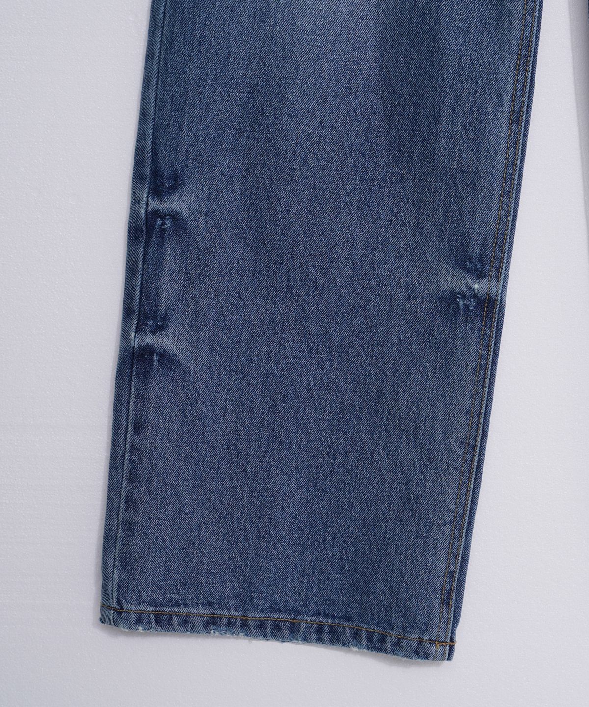 하드코어 해피니스(HARDCORE HAPPINESS) WIDE FIT DMG WASHING DENIM