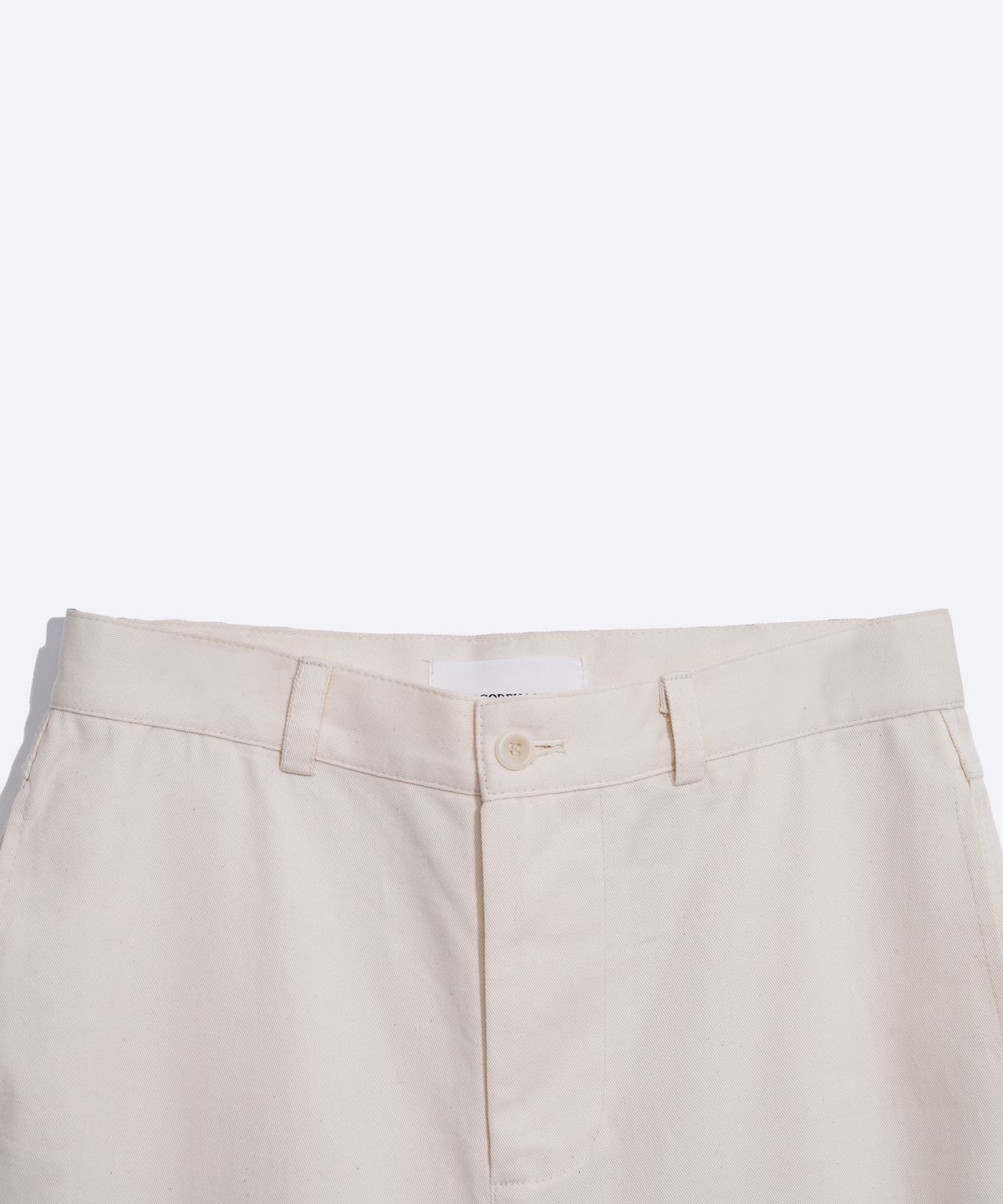 하드코어 해피니스(HARDCORE HAPPINESS) COTTON STRAIGHT BASIC PANTS_IVORY