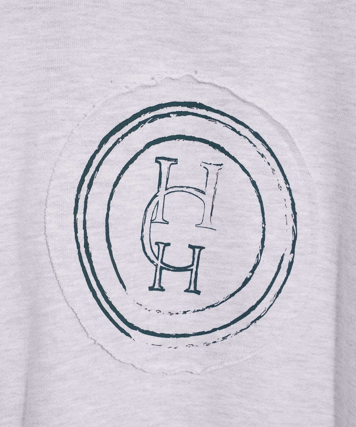 하드코어 해피니스(HARDCORE HAPPINESS) ROUND COMBINATION SWEATSHIRT_MELANGE GREY