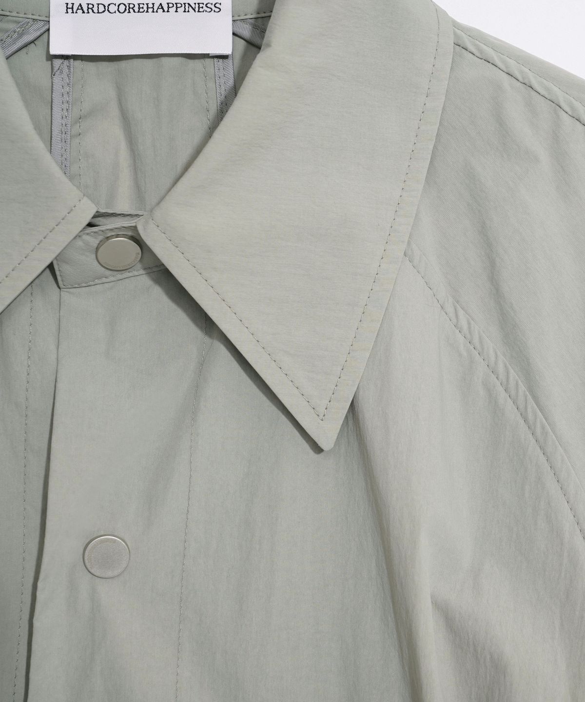 하드코어 해피니스(HARDCORE HAPPINESS) WAVE OVERSIZED CLASSIC COLLAR COAT_KHAKI BEIGE
