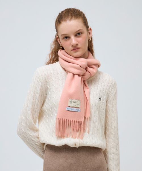 MUSINSA | DEPOUND Cashmere Wool Blend Muffler [Baby Pink]