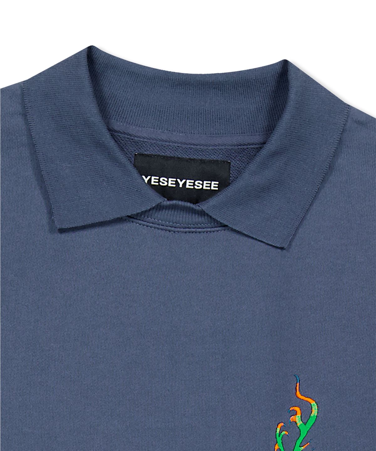 예스아이씨(YESEYESEE) Soki PK Sweatshirts Indigo