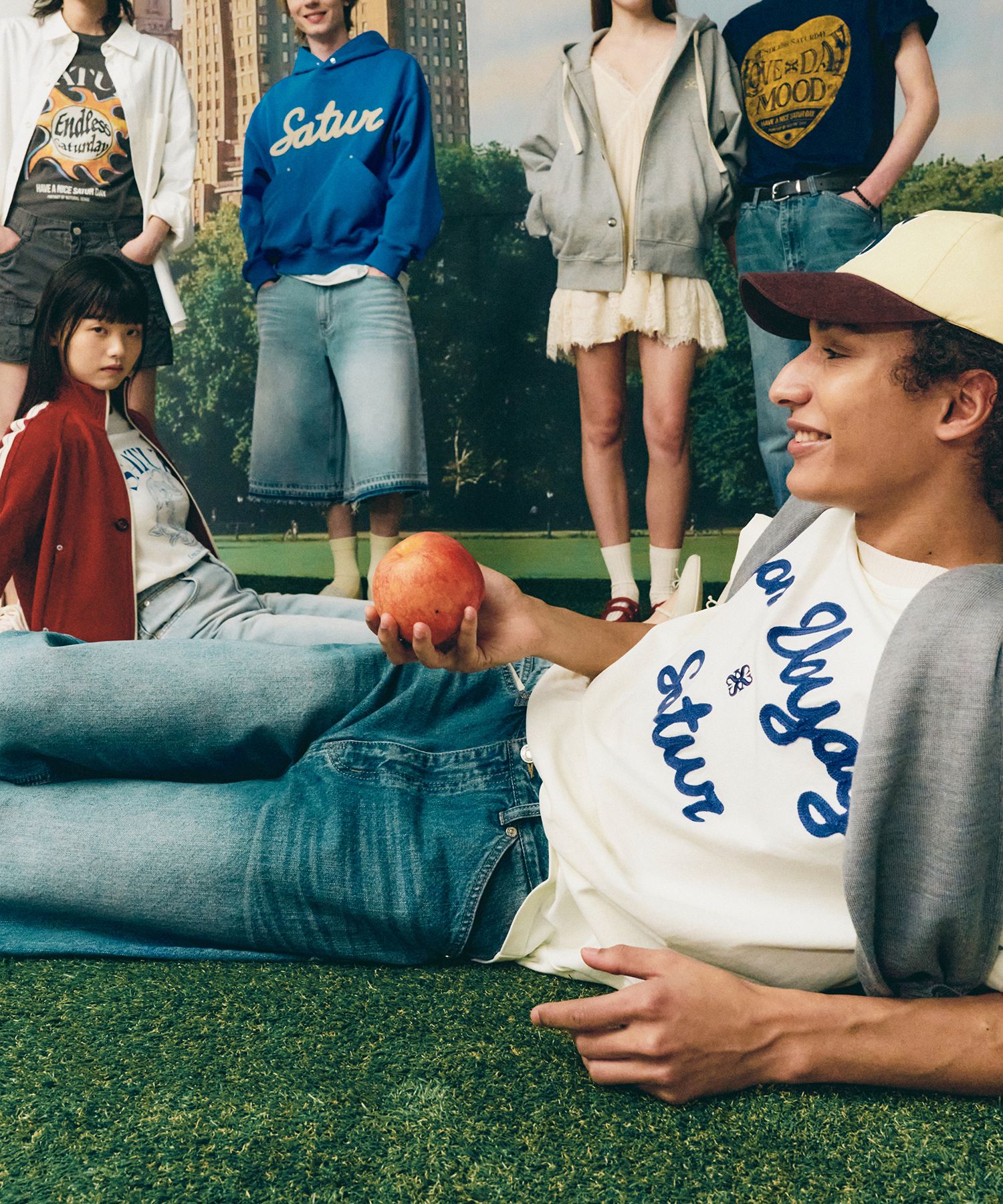 Tシャツ・カットソー SATUR Setter Logo Embroidered Voyage Short Sleeve T-Shirt Pe MUSINSA公式 | SATUR Satur Logo Embroidered Voyage Short