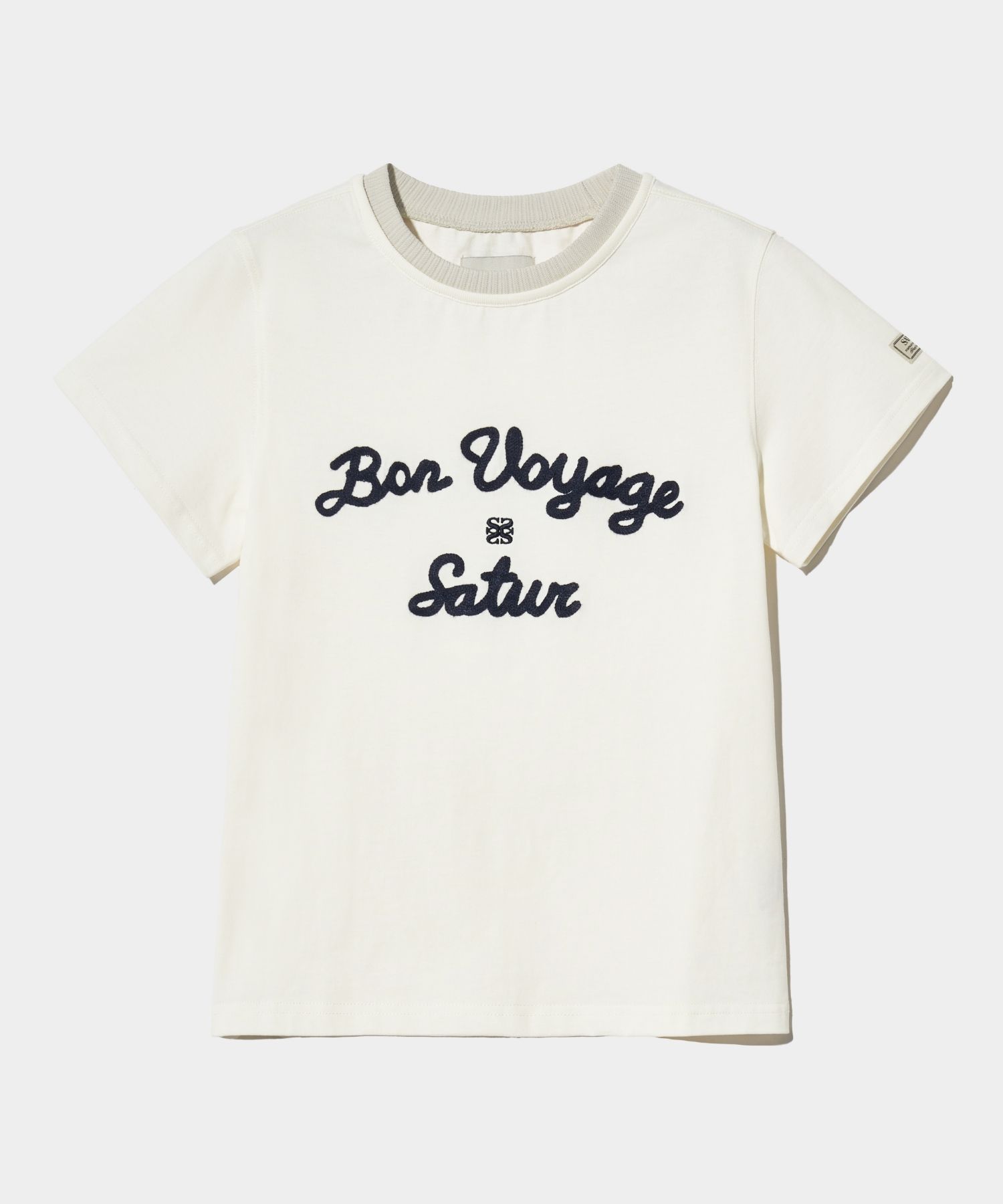 ★ SATUR ★BON VOYAGE LAYERD HALF SHIRTS MUSINSA | SATUR Bon Voyage Layered Half Shirt Ivory Black