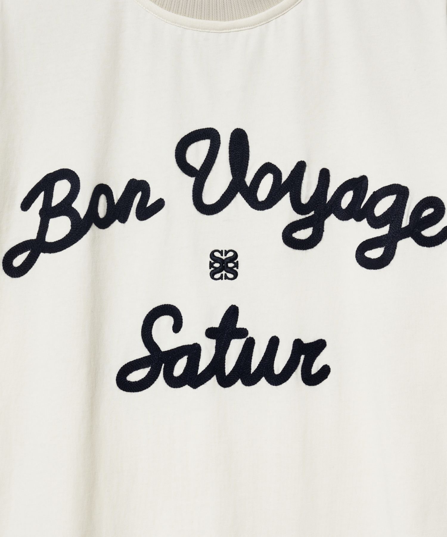 Tシャツ・カットソー SATUR Smudge Logo Artwork Short Sleeve T-Shirt Retro Ivory MUSINSA | SATUR Satur Logo Embroidered Voyage Short Sleeve T
