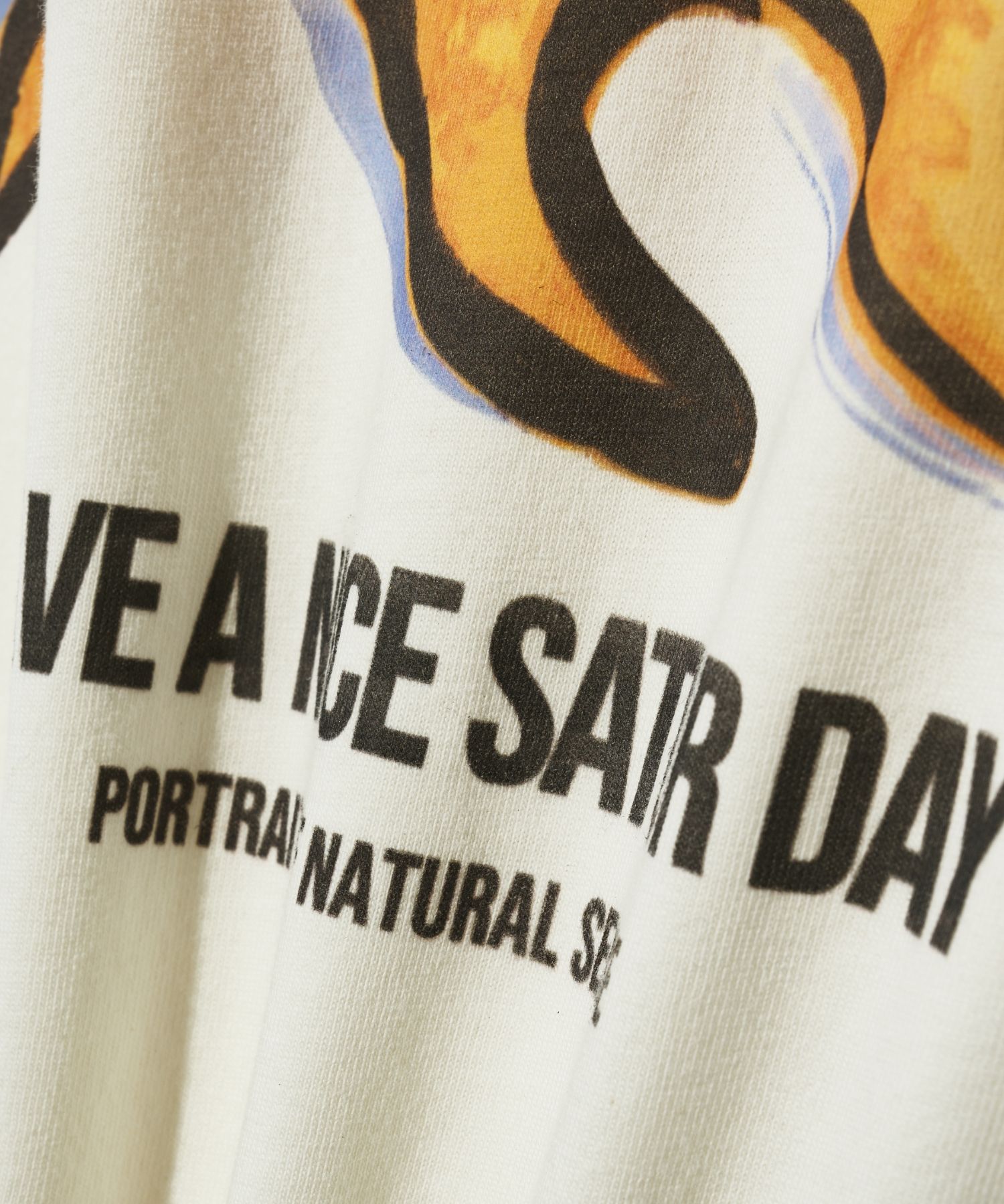 Tシャツ・カットソー SATUR Sun Retro Graphic Short Sleeve T-Shirt Retro Ivory SA2 MUSINSA | SATUR Sun Retro Graphic Short Sleeve T-shirt Retro