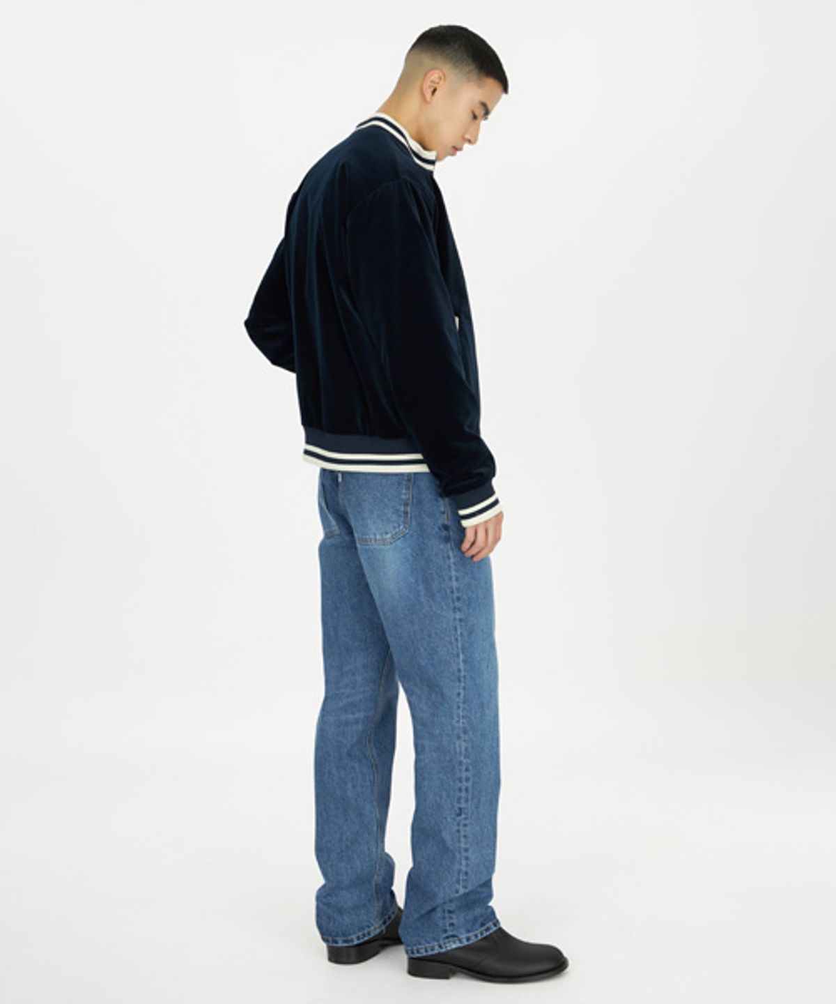 유스(YOUTH) Straight Denim Pants (M) - Medium Blue