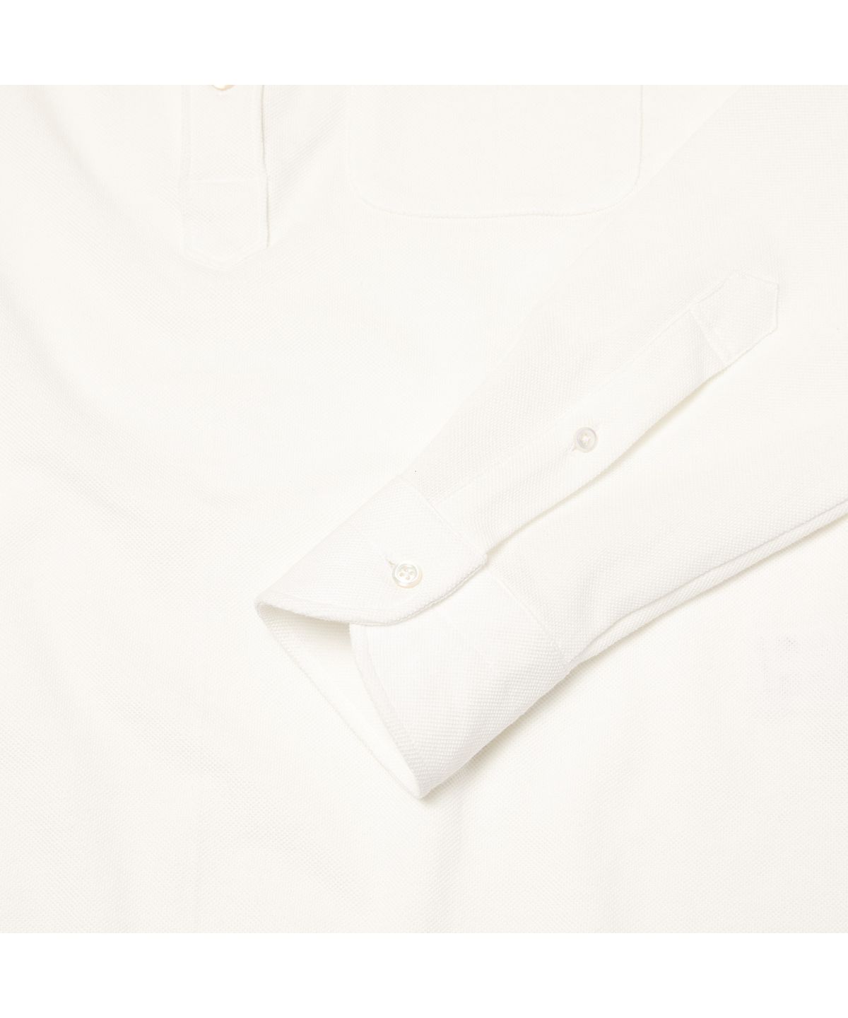 프로드셔츠(PRODESHIRT) [레귤러] 버튼다운 팝오버 피케 셔츠 (화이트)