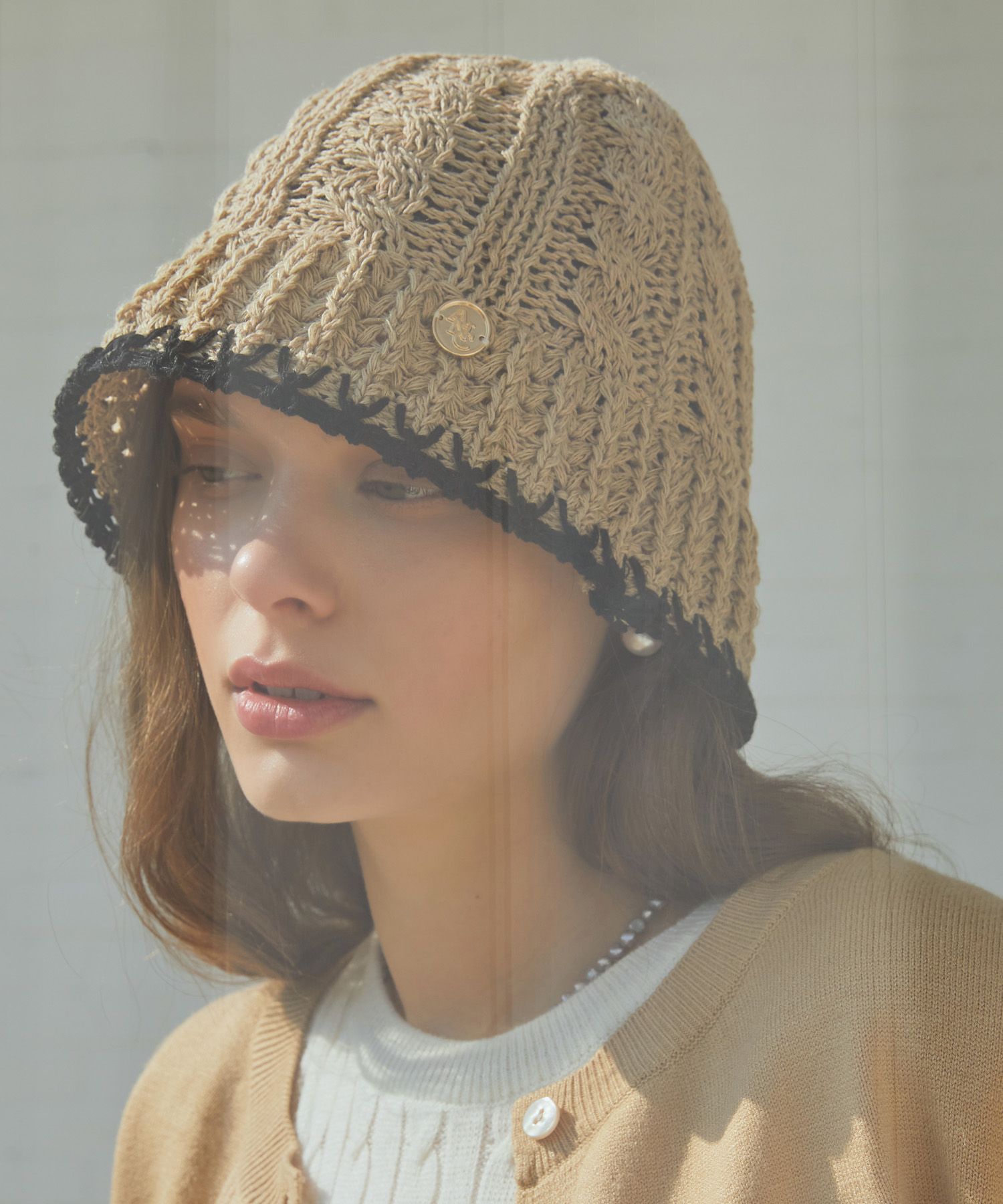 ●ANOETIC● ANC WOOL TWISTED BUCKET HAT_IVORY Designer fashion, Seoul-fully created | W Concept