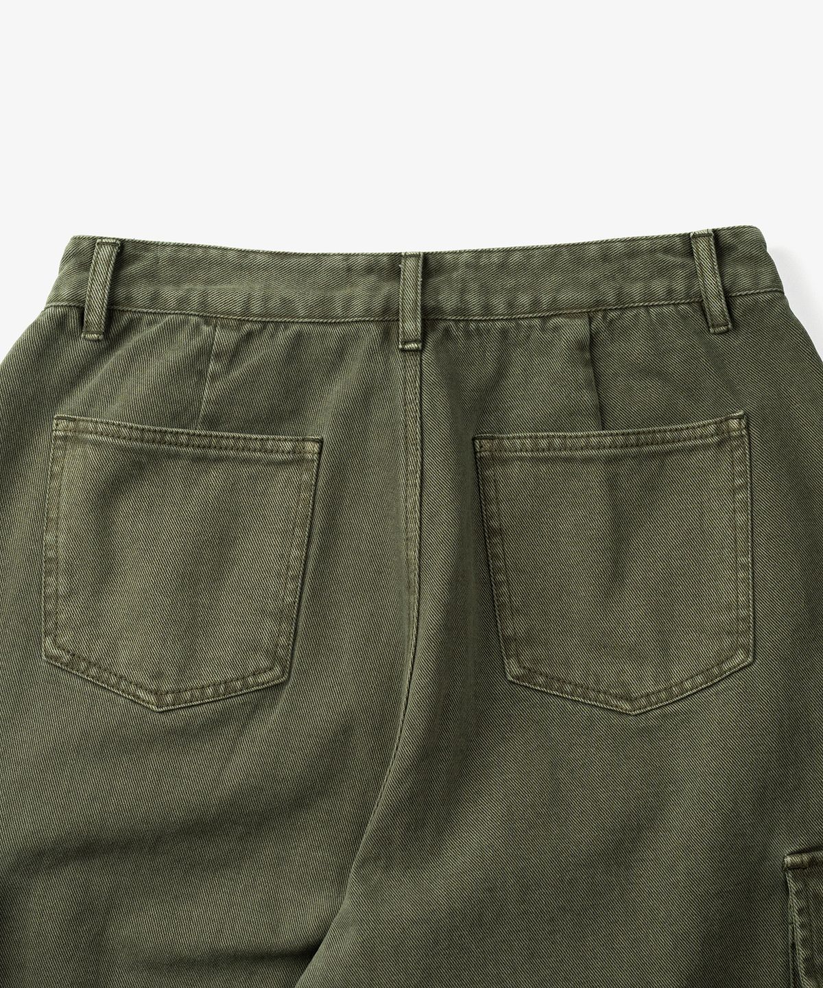 토피(TOFFEE) 가먼트 다잉 카고 데님 팬츠 (KHAKI)