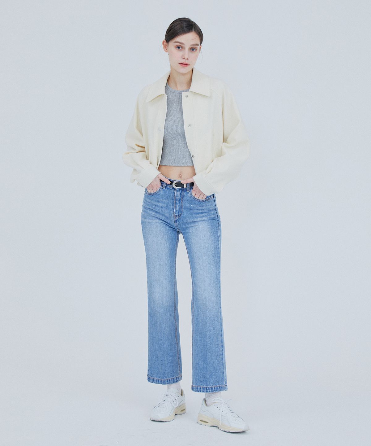 핀블랙(PINBLACK) 레직기 스트레이트 데님 팬츠
