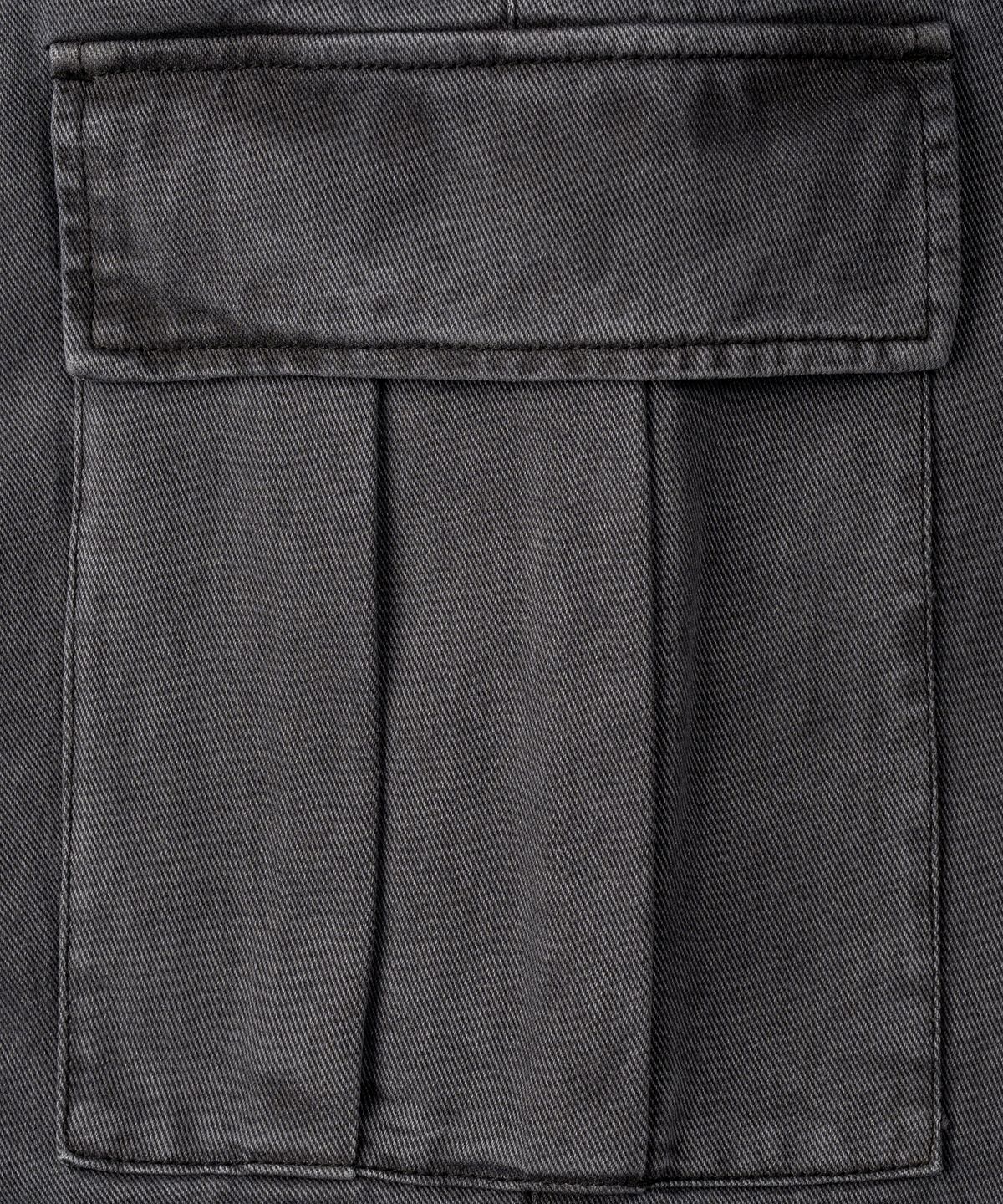 토피(TOFFEE) 가먼트 다잉 카고 데님 팬츠 (DEEP GREY)
