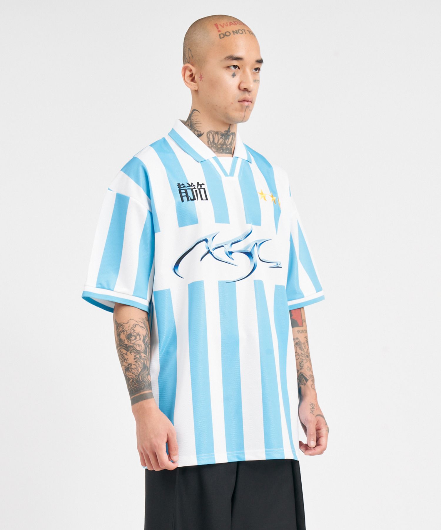 【AJO AJOBYAJO】SALE★ Tribal AJO Soccer Top MUSINSA | AJOBYAJO Tribal AJO Soccer Top [SKY BLUE]