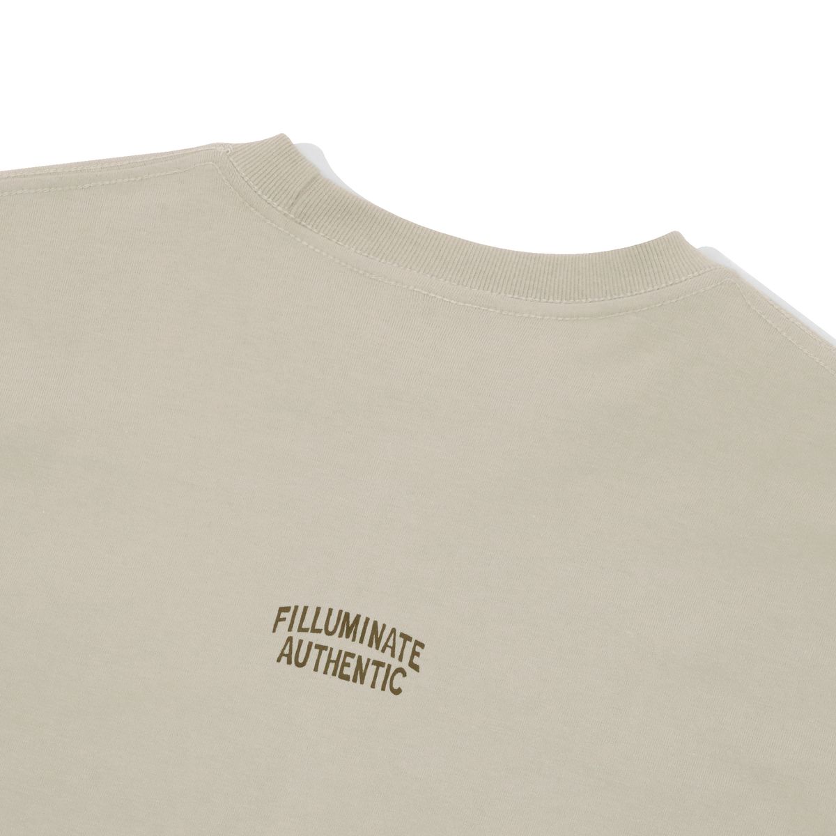 필루미네이트(FILLUMINATE) 오버핏 포켓 코인 티셔츠-베이지