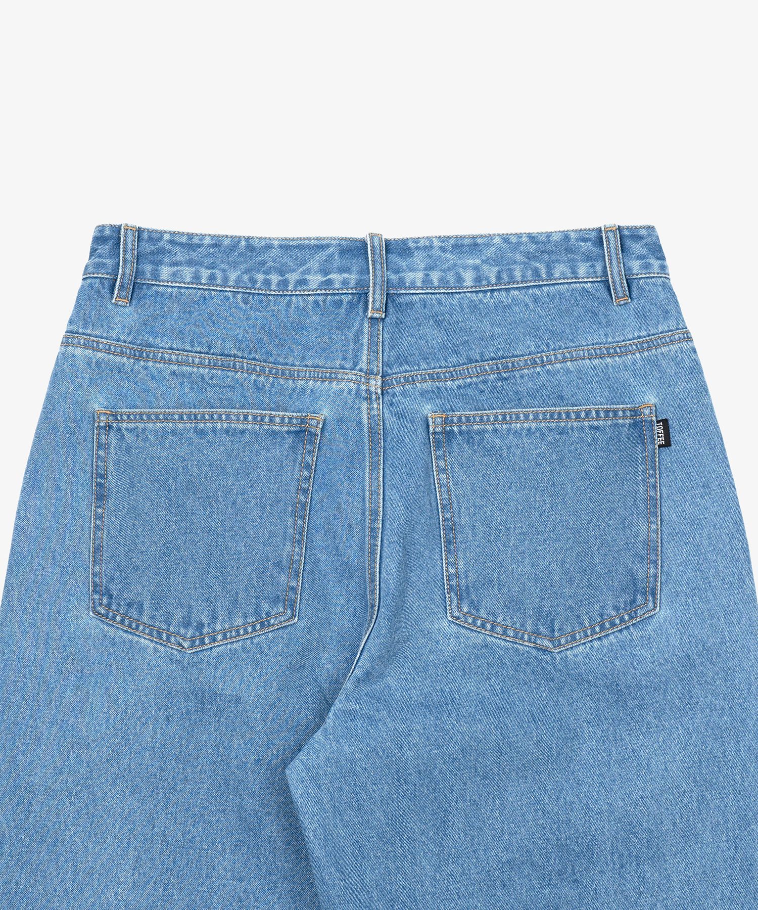 MUSINSA | TOFFEE City Wide Denim Pants (LIGHT BLUE)