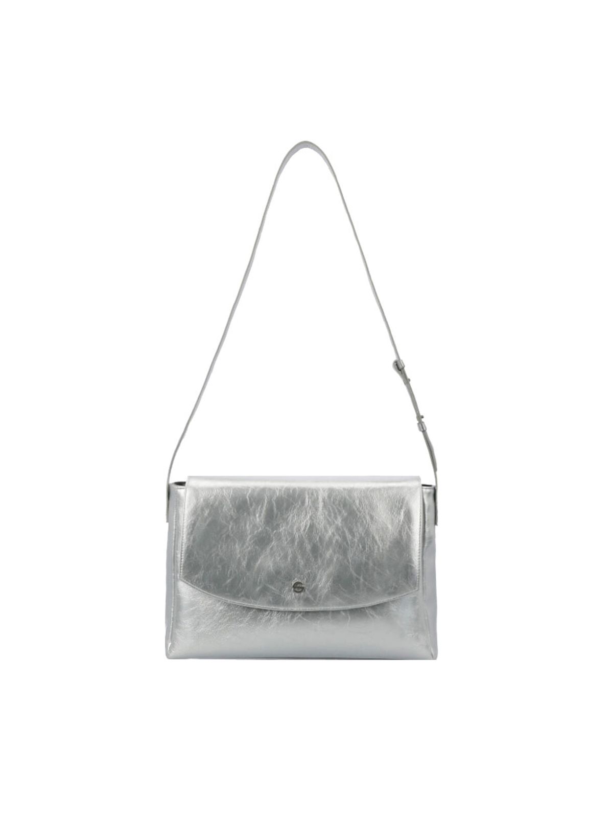 세미코드(SEMICODE) capture bag - crinkle silver