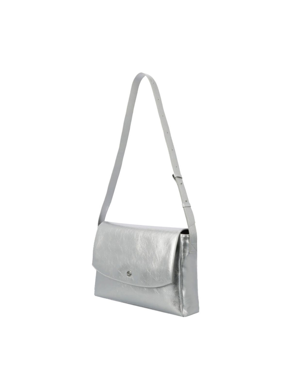 세미코드(SEMICODE) capture bag - crinkle silver