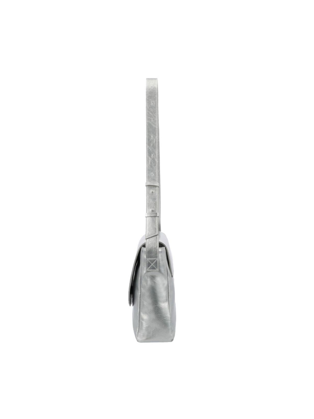 세미코드(SEMICODE) capture bag - crinkle silver