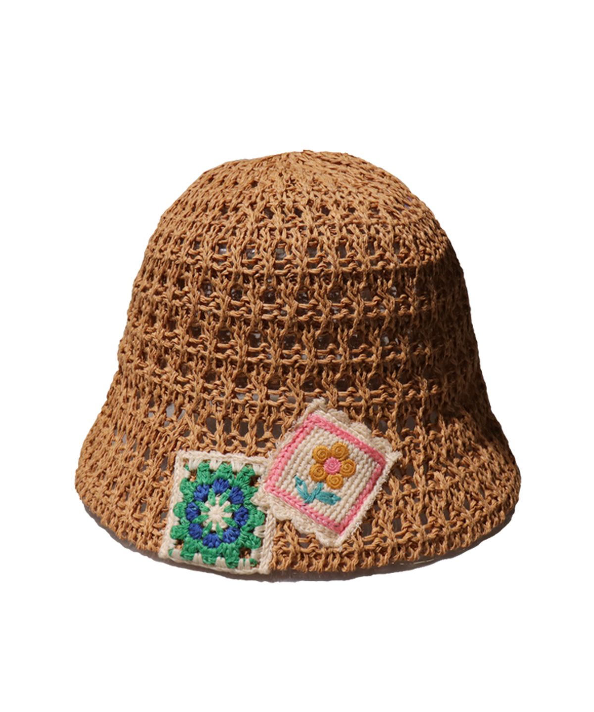 엘케블룸(ELKE BLOEM) FLOWER NET BROWN BUCKET HAT