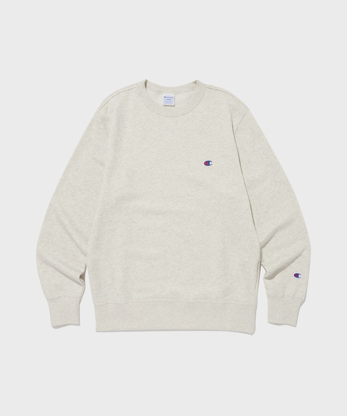 챔피온(CHAMPION) C로고 크루넥 스웨트셔츠 Cream
