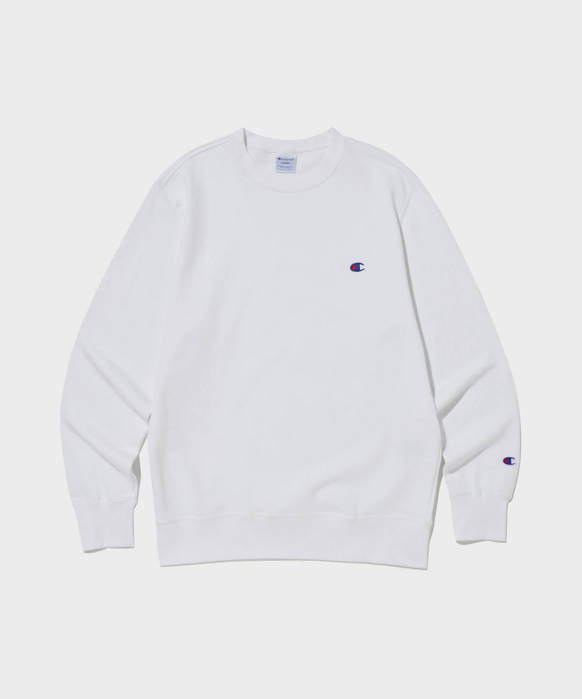 챔피온(CHAMPION) C로고 크루넥 스웨트셔츠 White