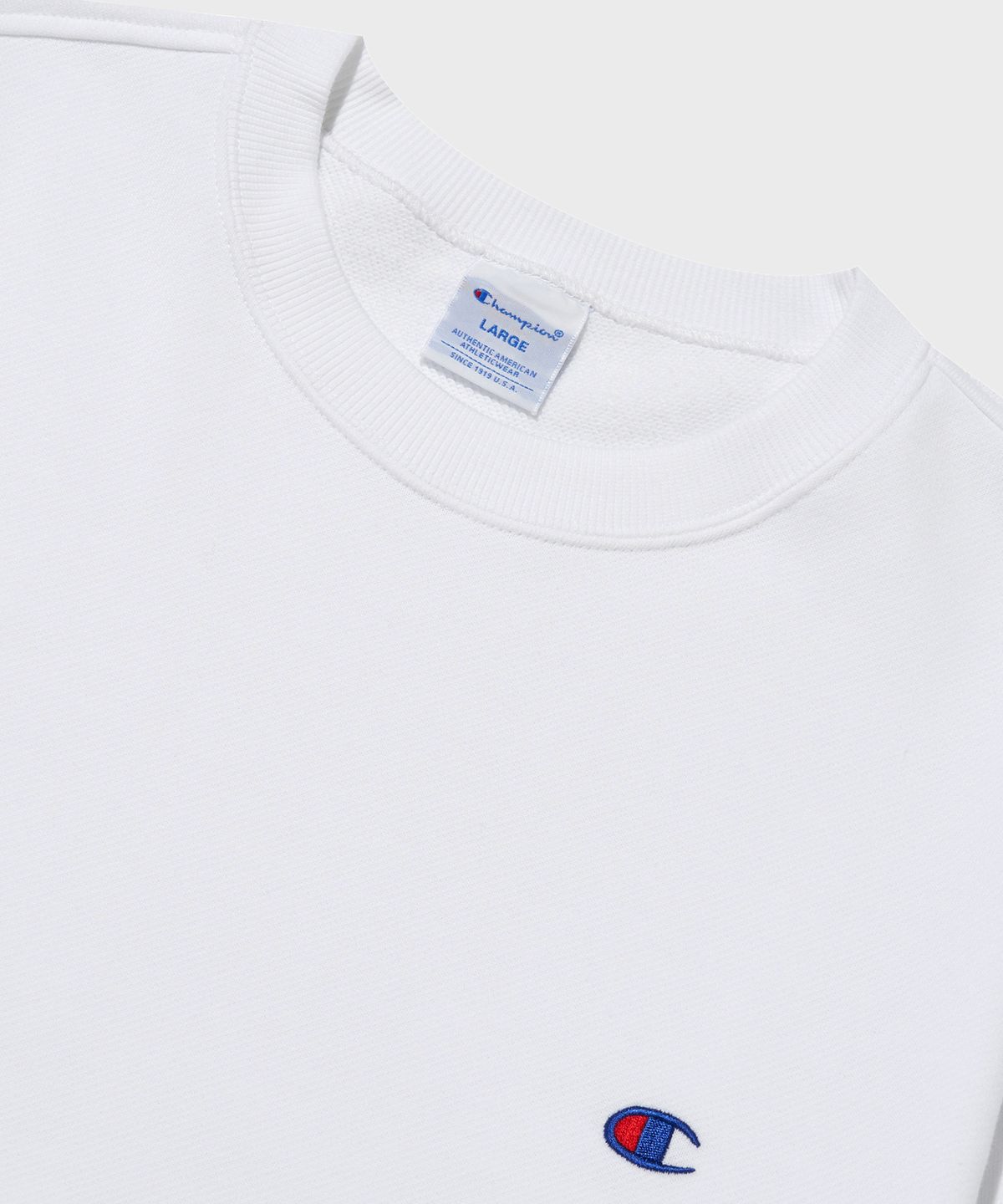 챔피온(CHAMPION) C로고 크루넥 스웨트셔츠 White