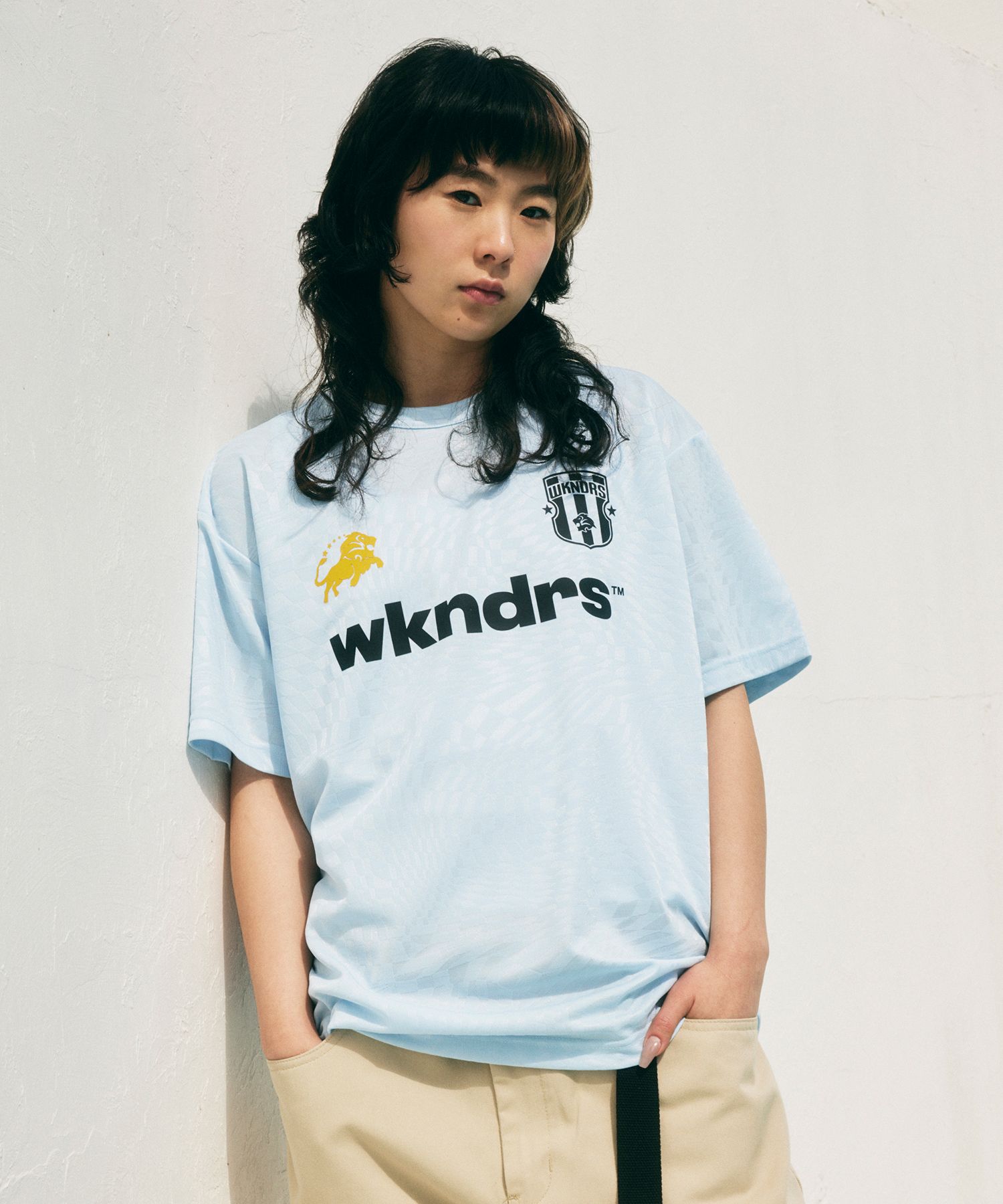 MUSINSA公式 | WKNDRS KING SOCCER SS JERSEY (S.BLUE)