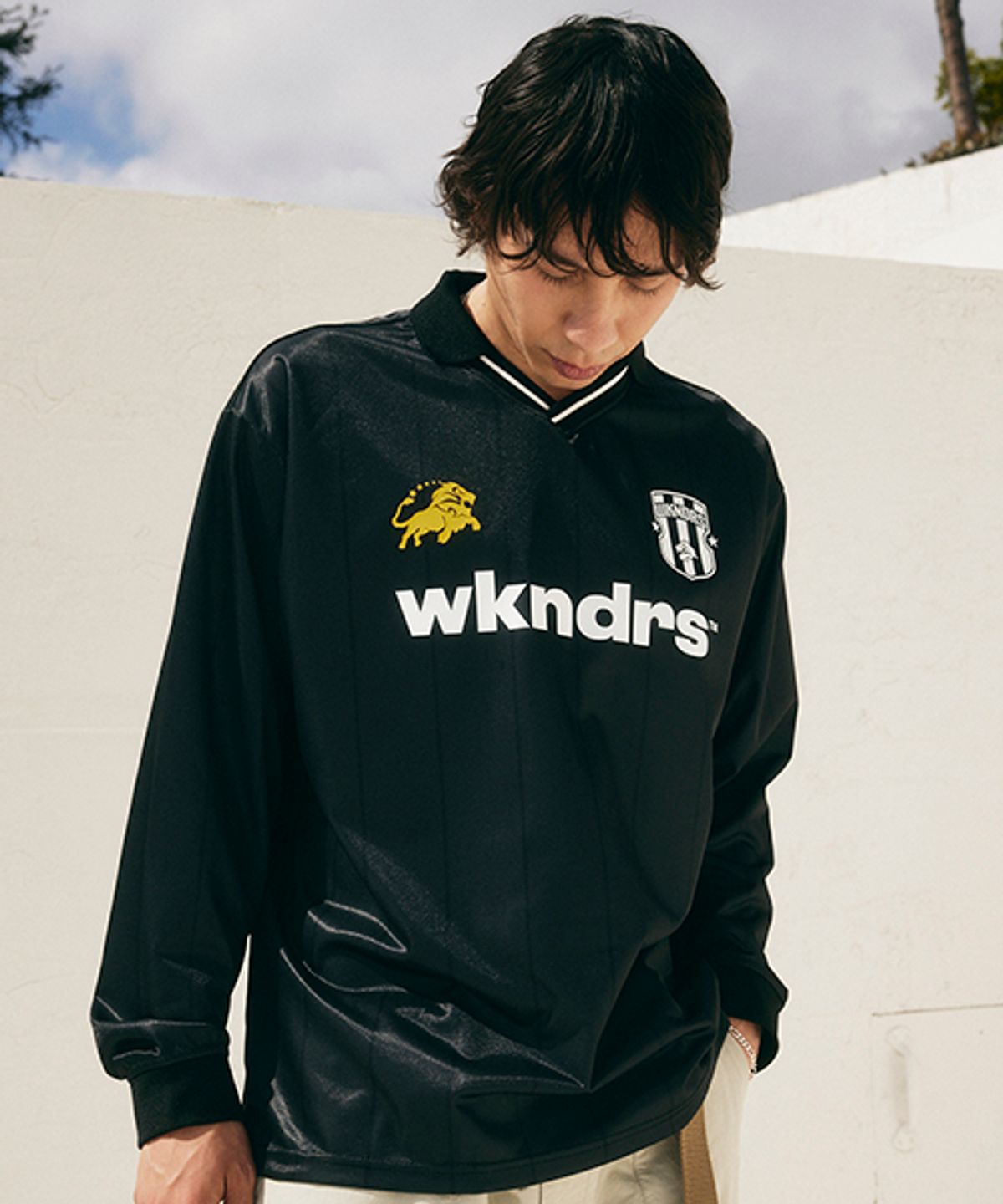 위캔더스(WKNDRS) KING SOCCER JERSEY (BLACK)