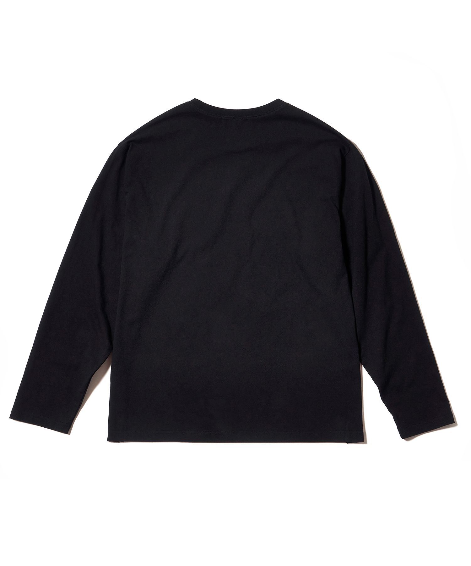 ★関税込★WOOALONG★Cursive lettering relax long sleeve★ MUSINSA | WOOALONG Cursive lettering relax long sleeve - BLACK