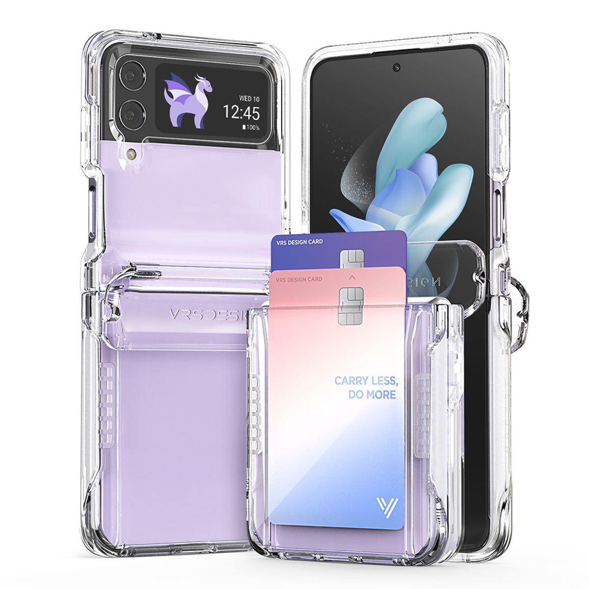 베루스(VRS DESIGN) 갤럭시 플립4 카드 케이스 2장 수납 모던 샤베트 카드 케이스