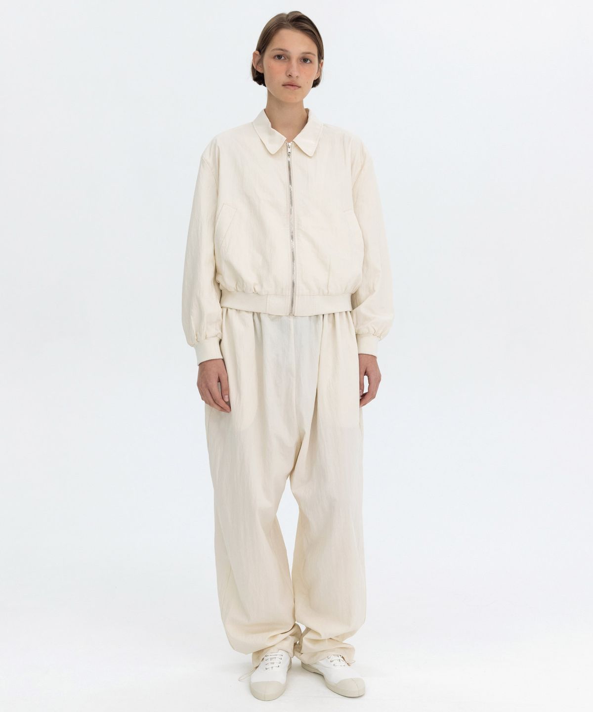 벤시몽(BENSIMON) CRISPY BLOUSON JACKET - IVORY
