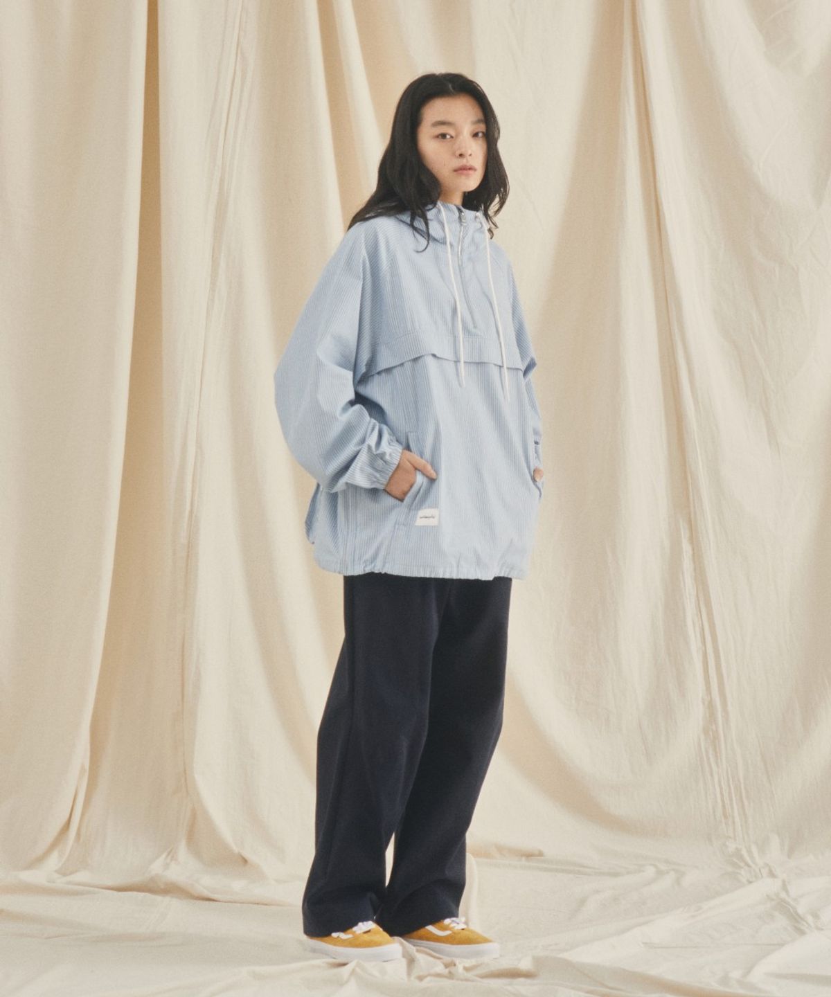 마크곤잘레스(MARK GONZALES) OVERSIZED HOODIE ANORAK - L/BLUE
