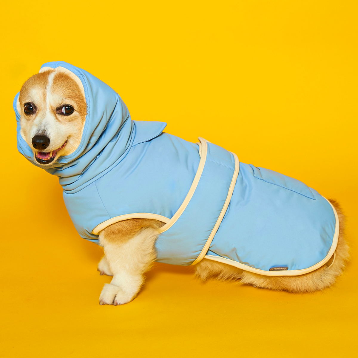 엔젤도그(ANGEL DOG) 개따뜨텍 강아지 패딩 Sky Blue