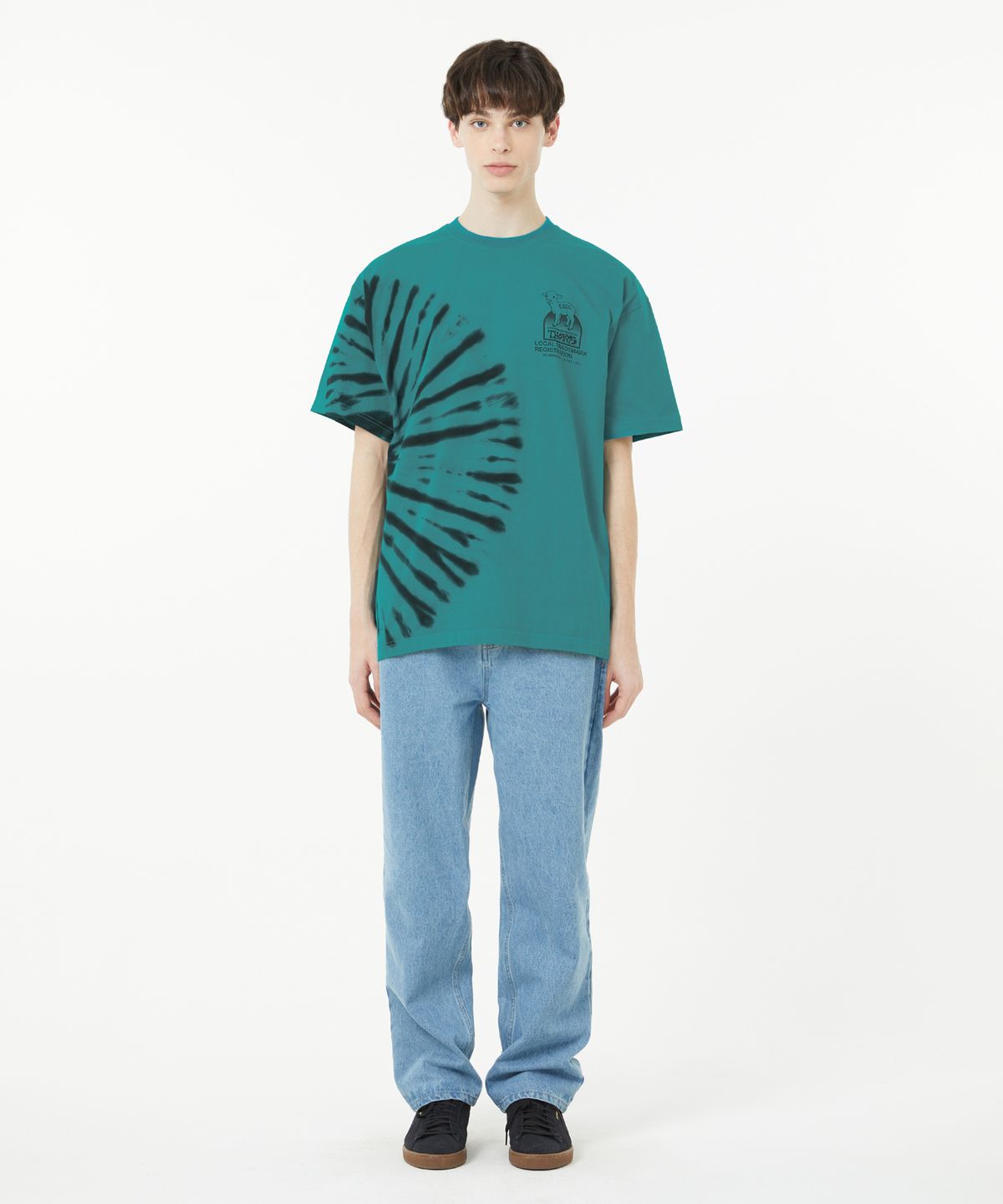 엘엠씨(LMC) THORNS TIE DYE LAMB TEE teal