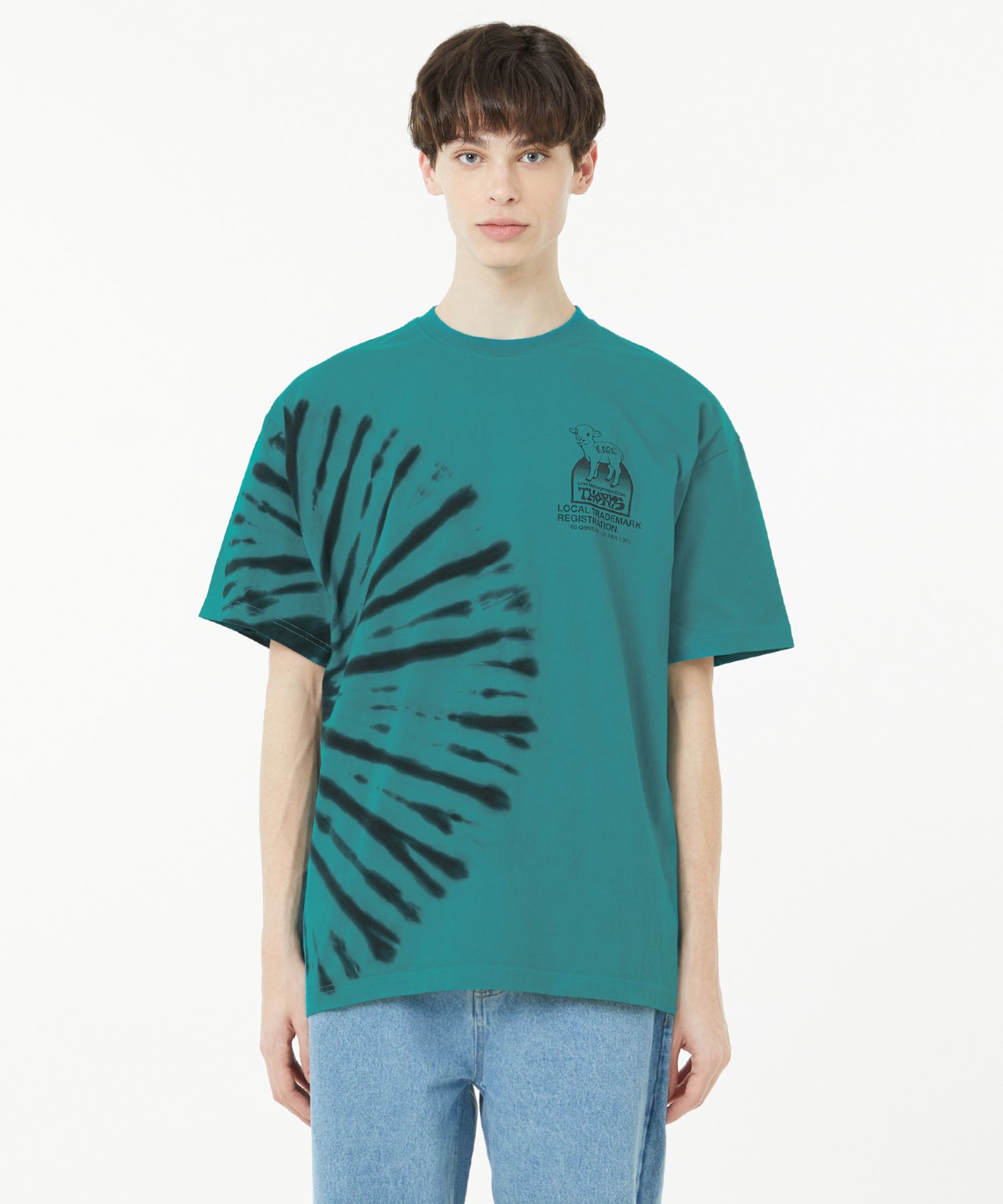 [ LMC]★ THORNS TIE DYE LAMB TEE LMC Thorns Tie Dye Lamb Tee - White | International Store