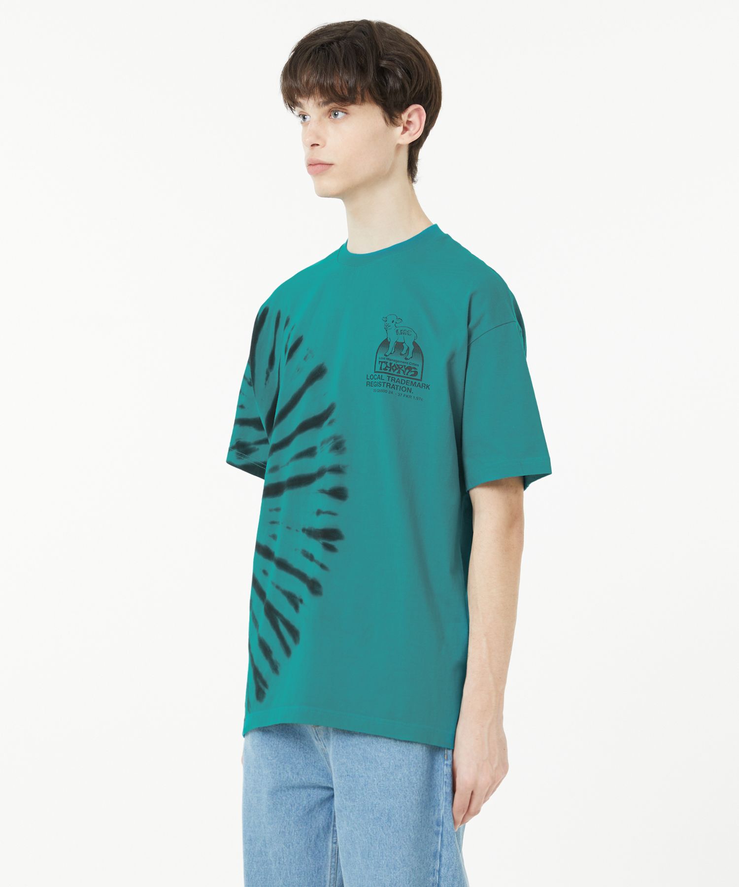 MUSINSA | LMC THORNS TIE DYE LAMB TEE teal