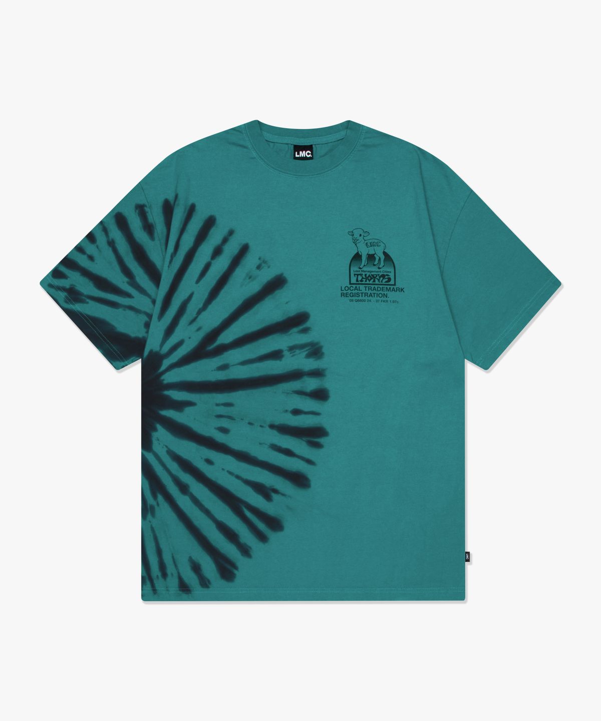엘엠씨(LMC) THORNS TIE DYE LAMB TEE teal