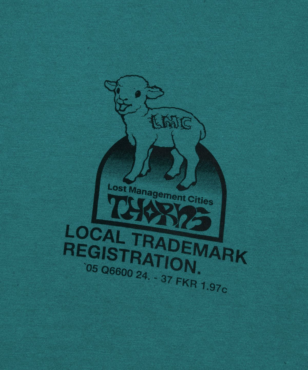 엘엠씨(LMC) THORNS TIE DYE LAMB TEE teal