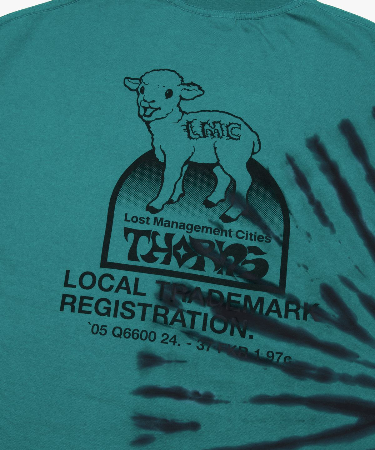 엘엠씨(LMC) THORNS TIE DYE LAMB TEE teal