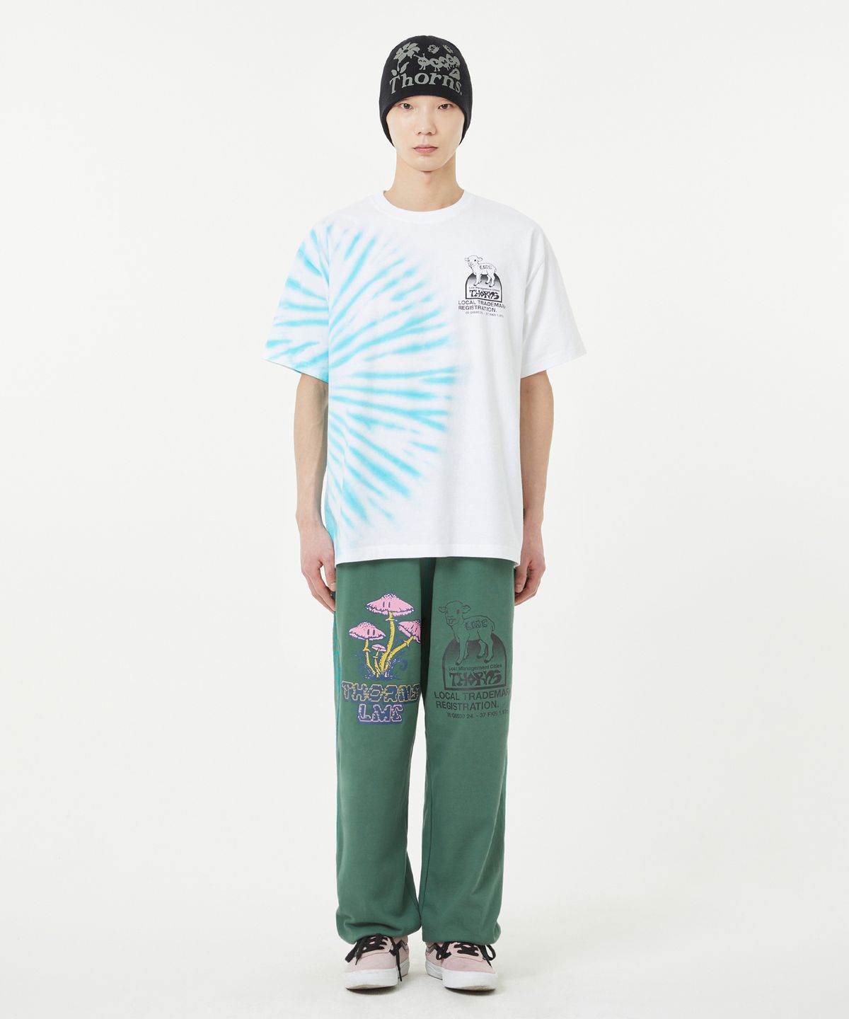 엘엠씨(LMC) THORNS TIE DYE LAMB TEE white