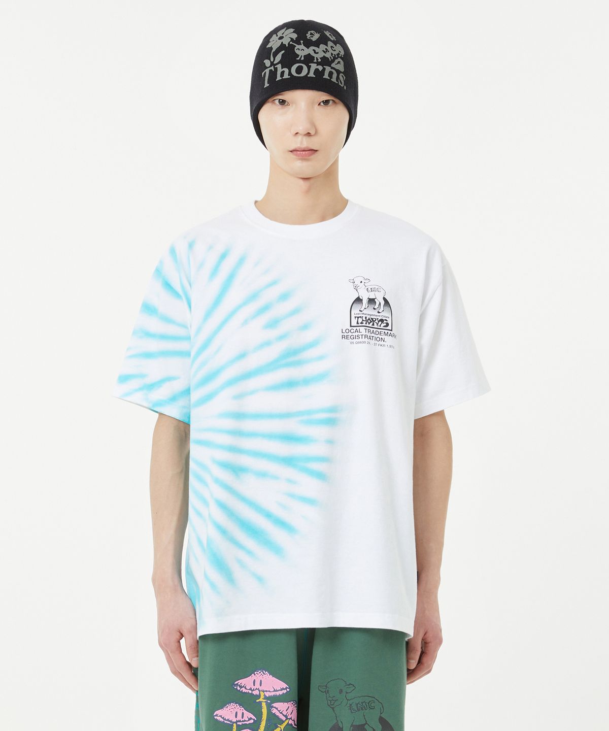 엘엠씨(LMC) THORNS TIE DYE LAMB TEE white