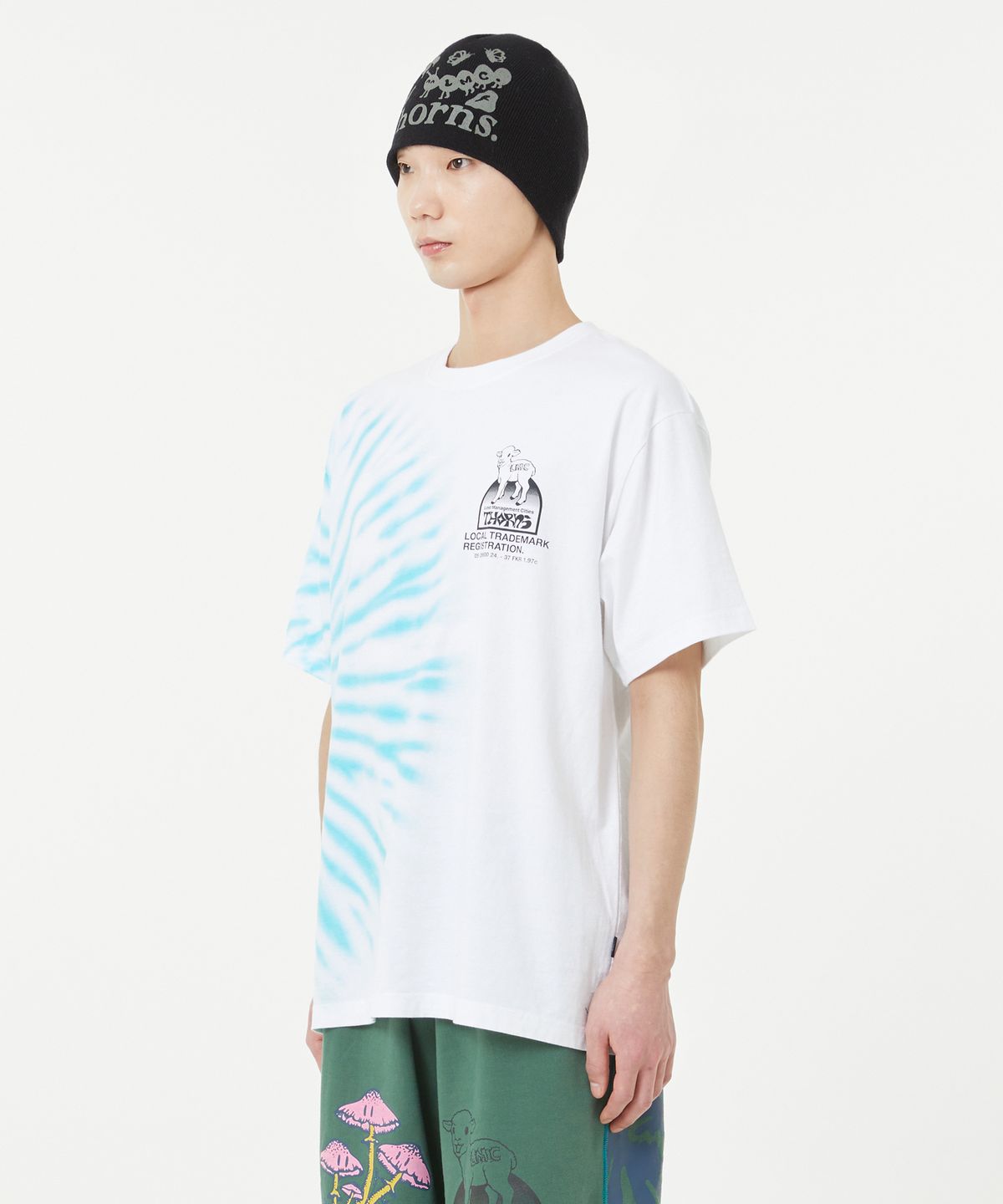 엘엠씨(LMC) THORNS TIE DYE LAMB TEE white
