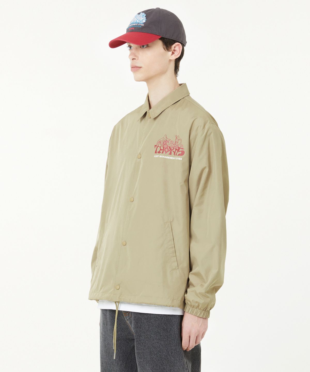 엘엠씨(LMC) THORNS WIZARD COACH JACKET beige