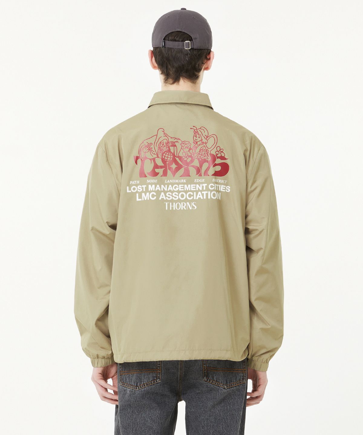엘엠씨(LMC) THORNS WIZARD COACH JACKET beige