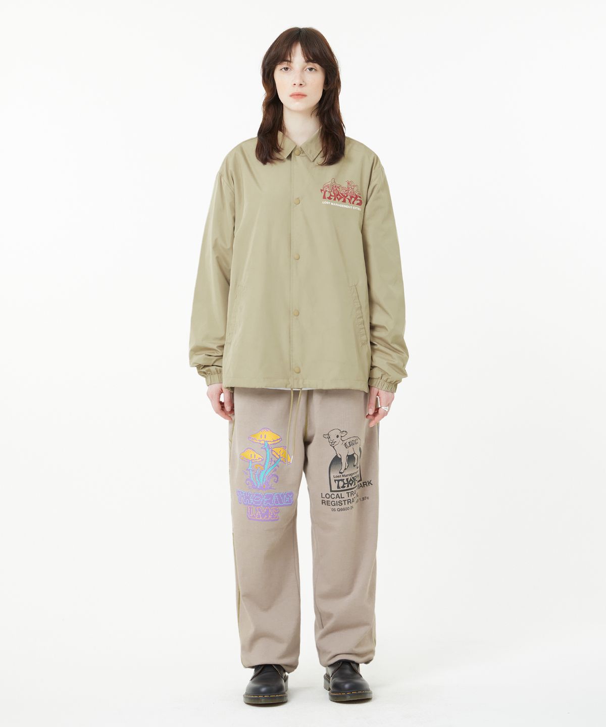 엘엠씨(LMC) THORNS WIZARD COACH JACKET beige