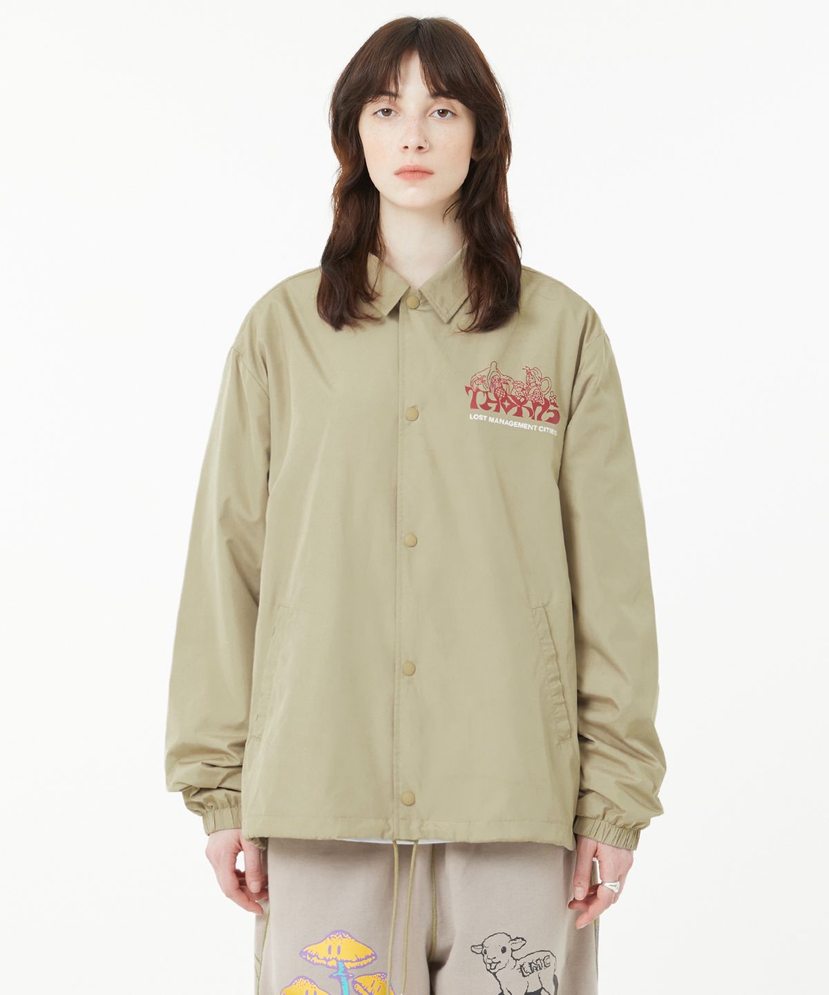 엘엠씨(LMC) THORNS WIZARD COACH JACKET beige